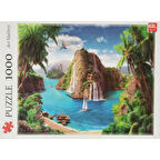 AKILLIELMA-KZL PUZZLE SAKLI CENNET 1000 PARÇA PUZZLE PAZIL 68X48 CM
