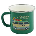 Orcamp Retro Emaye Kupa Bardak Yeşil Karavan 330 cc