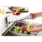 VitrA Harmony A41864EXP Pull-Out Eviye Bataryası, Krom