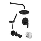 Root Round Ankastre Banyo seti Bliss 2F, Origin 1F A4929536 Mat Siyah 