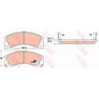 Mitsubıshı On Fren Balatası Pajero II 2,5td 90>99 Outlander 03> / P4007 C Crosser 06> - Trw Gdb1126