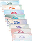 Gıpta 2026 Spiralli Masa Takvimi 12x33 cm 504-BTK 10 Adet