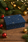 16×23×8 cm Astroloji Cosmic Temalı Dikdörtgen Lüks Yılbaşı Hediyelik Karton Kutu