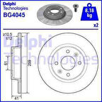 Renault On Fren Aynası (diski)dacıa Logan 04>sandero 08>twingo İ, II Smart Fortwo 1.0 1.2 1.4 1.5dci 1.6 (ab - Delphi Bg4045