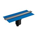 VitrA 59980479000 Eco Flow DK100 60cm Duş Kanalı, Mat Krom Alttan- 5702035