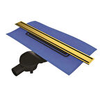 VitrA 59980559000 Eco Flow DK100 40cm Duş Kanalı - Parlak Altın Yandan - 5702701