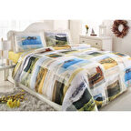 Özdilek Art Vista Saten Çift  Kişilik Nevresim Takımı