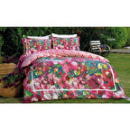 Özdi̇lek Çift Kişilik Quartz 3D Nevresim Takımı-Monna Fuşya