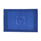 2 Adet Ayak Havlusu Winter Havlu Koyu Mavi