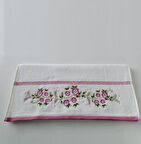 Özdilek Azalea 50*90 cm Nakişlı Havlu Beyaz Lila 