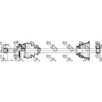 Renault On Aks Sol Abslı Clio II 1,2 / 1,4 / 1,6 8v 16v 98> (dis Freze:21 Abs Halka Dis Sayısı:26 Uzunluk:62 - Gsp 250004