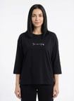 Sixteensixty Siyah Kadın Yuvarlak Pijama Üst 403SIX-1110-125
