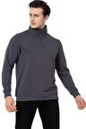 Scooter Yarım Fermuarlı Antrasit Erkek Sweatshirt M1519TA