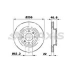 Hyundaı On Fren Diski Aynası Hyundaı Accent Era 2006-2011 Kia Rio 2005-> İ20 2007-> 256mm - Braxıs Ae0247