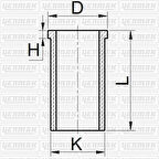Ford Motor Gomlek (86,01) / (std) Transıt V185 V184 01>06 Mondeo 00>07 2,0tdci - Yenmak 51-65494-000