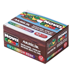 Nova Color Akrilik Boya 12 Renkli Set Nc-179