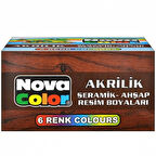 Nova Color Akrilik Boya 6Lı - 2 paket