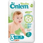 Önlem Bebek Bezi 3 Numara Yenidoğan 4-9 Kg Arası Deneme Boyu 9 Adet