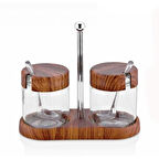 2'li Sosluk Ve Baharatlık Seti 7,5x 16,5x 8 cm