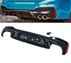 Bmw G30 M5 arka tampon difüzörü pianoblack 2017+ 5 serisi
