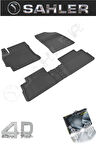Sahler Toyota Auris 2013-2020 Uyumlu 4.5D Havuzlu Oto Paspas Seti