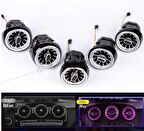 Mercedes glc kalorifer hava ızgara seti 5 parça 64 ledli ambiyans