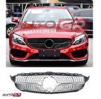 Mercedes w205 diamond ön panjur ızgara seti amg 2019+ c serisi