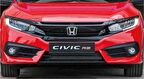Honda civic fc5 uyumlu rs ön panjur ve far kaşları siyah 2016+