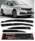 Honda civic fb7 uyumlu cam rüzgarlığı 2013+ mugen tip sunplex
