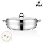 SAPHİRE SAPHİRE 24X06 BASIK TENCERE CAM KAPAK