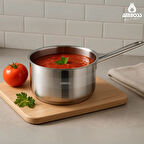 Saphire Paslanmaz Çelik Tüm Ocaklara Uygun Sosluk Sütlük 18 Cm