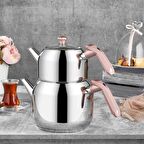 Amboss Opal Orta Boy Çelik Çaydanlık Bal Peteği