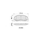 Ford On Fren Balatası Transıt Custom V362-V363 12> (arka Tek Teker) - Braxıs Ab0503