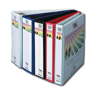 2K Sunum Klasörü Cepli 4 Halkalı 30 MM Siyah 03-4D-S