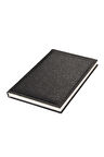 Deri Defter Günlük Journal Ajanda Tarihsiz Kareli 160 Yaprak Hilton Vegan 14x20 cm