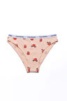 Desenli Kadın Slip Külot - Couple Collection Lazy