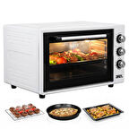 AF950L 50 Lt Gri Midi Fırın, İç Aydınlatmalı, Zaman Ayarlı, Izgara ve Fırın Fonksiyonlu, 2 Tepsi, 1 Tel Izgara