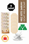 Keçi Sütü Özlü Taş Sabun 5'li Eko Paket Peeling Etkili ve Cilt Yatıştırıcı Bakım - 5x125 gr