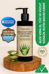 Naturix Aloe Vera Özlü El, Yüz Ve Vücut Bakım Kremi 250 ml | Nemlendirici Ve Onarıcı Vücut Losyonu