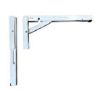 Mandallı Katlanır Masa Ayağı 1 Çift Beyaz 40cm