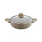 Saflon Line 32 cm Granit Basık Tencere