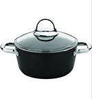 Saflon 26 cm Titanyum Derin Tencere