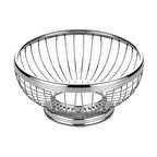 Altınbaşak 21*8.5 Paslanmaz Yuvarlak Ekmek Sepeti (A 021 02)