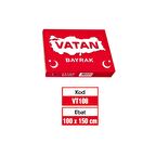 Vatan Bez Bayrak Türk %100 Polyester 100x150 VT108