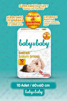 Baby&Baby Bebek Bakım Örtüsü 60x60cm Alt Açma Bezi 10'lu Paket