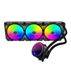 Snt SS360-3F-B Argb 360Mm. Siyah Sıvı Soğutma AM4 AM5 LGA 1200 1700 20XX 