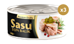 Sasu Zeytinyağlı Ton Balığı 3x160G Bütün Dilim Bütün Dilim