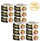 Sasu Zeytinyağlı Ton Balığı 12x160 gr Bütün Dilim