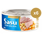 Sasu Fasulyeli Ton Salata 6x160G Bütün Dilim