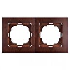 TOURAN AHŞAP CEVİZ 2'Lİ (İKİLİ) ÇERÇEVE